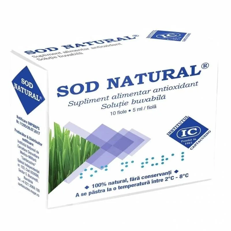 SOD Natural box and ampoules